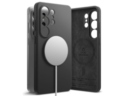 Capa De Silicone Magnética Ringke Para Samsung Galaxy S26 Ultra Magsafe Preta