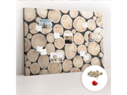 Painel De Cortiça Para Parede Tocos De Árvores Cortadas Para O Quarto Das Crianças Espelharte (140x100 Cm)