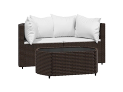 Garden Lounge Set, Garden Lounge Sets Vidaxl Marrom Rattan / Vime (n/a)