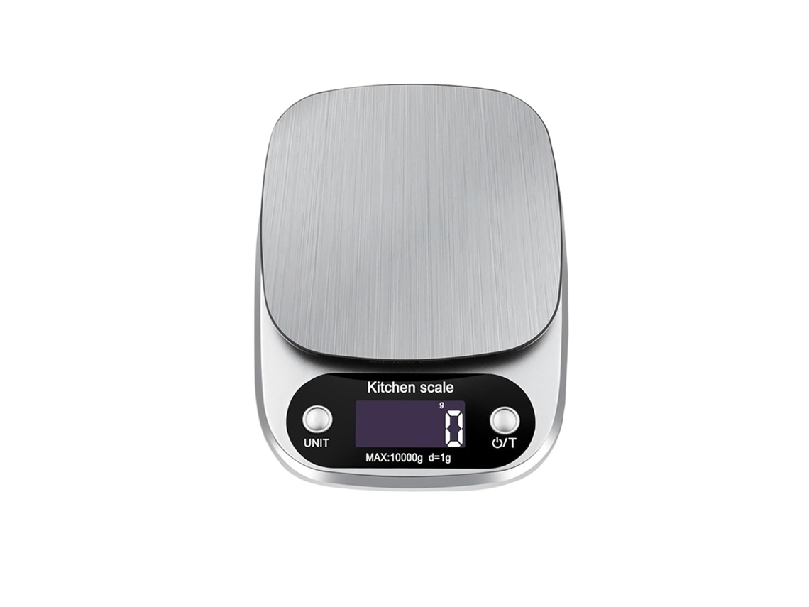 Balança Digital Eletrônica De Cozinha 10kg 1g, Plataforma Em Aço Inoxidável Com Visor Lcd