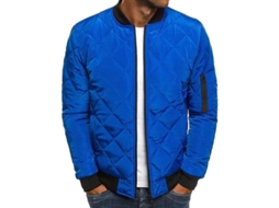 2026 chaqueta de Hombre Acolchada Quilted Bomber Abrigo Exterior Deportivo Casual