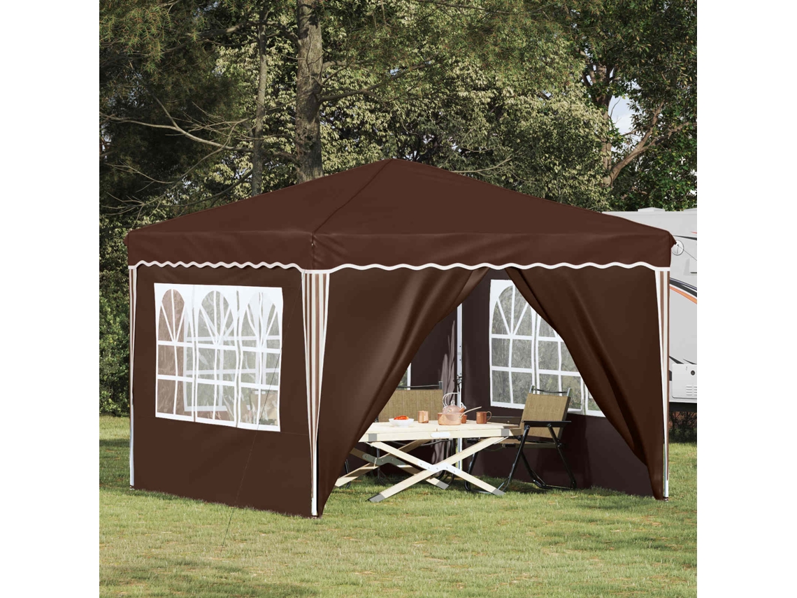 Vidaxl Tenda De Festa Pop-up 288 X 288 X 245 Cm Castanho Tecido Oxford