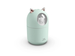 Umidificador Portátil 300ml Névoa Fria Luz Noturna Auto Desligamento Bestvite Verde