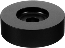 Adaptador Preto De 7 Polegadas Para Discos De Vinil De Alumínio
