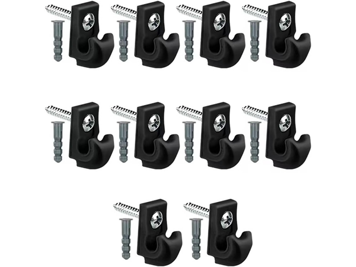 Kit De 10 Ganchos De Teto Para Pendurar Plantas E Luzes De Natal, Fácil Instalação Para Diversos Itens