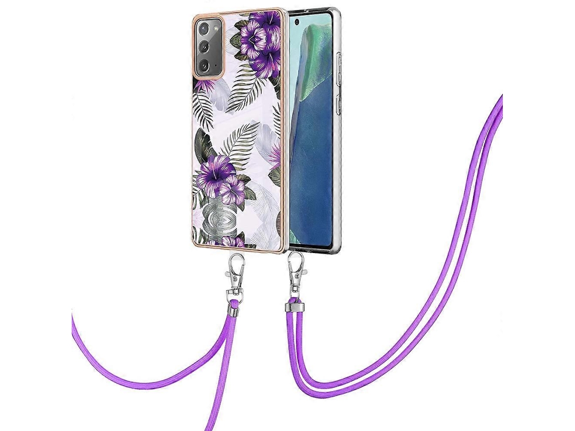 Capa De Celular Imd Tpu Galvanizada Com Cordão Para Samsung Galaxy Note20