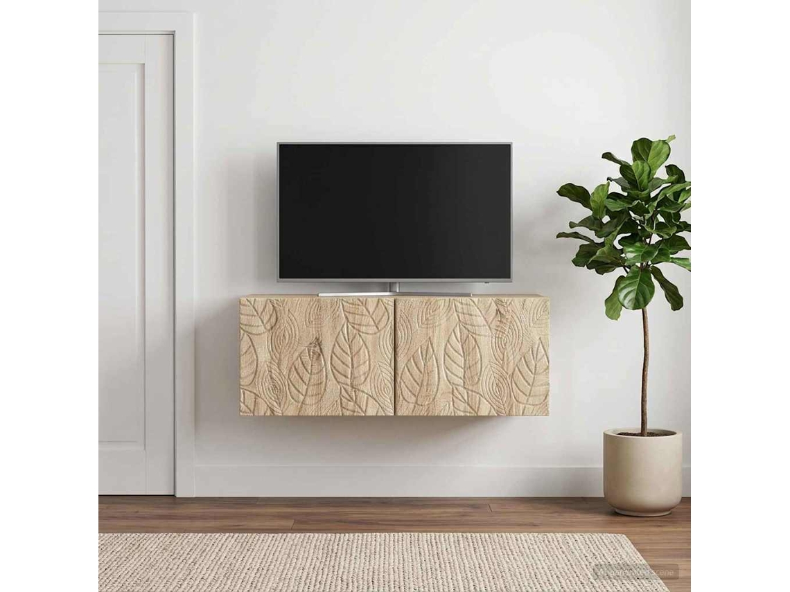 Vidaxl Gabinete De Tv De Parede 98 X 31 Cm Carvalho Sonoma