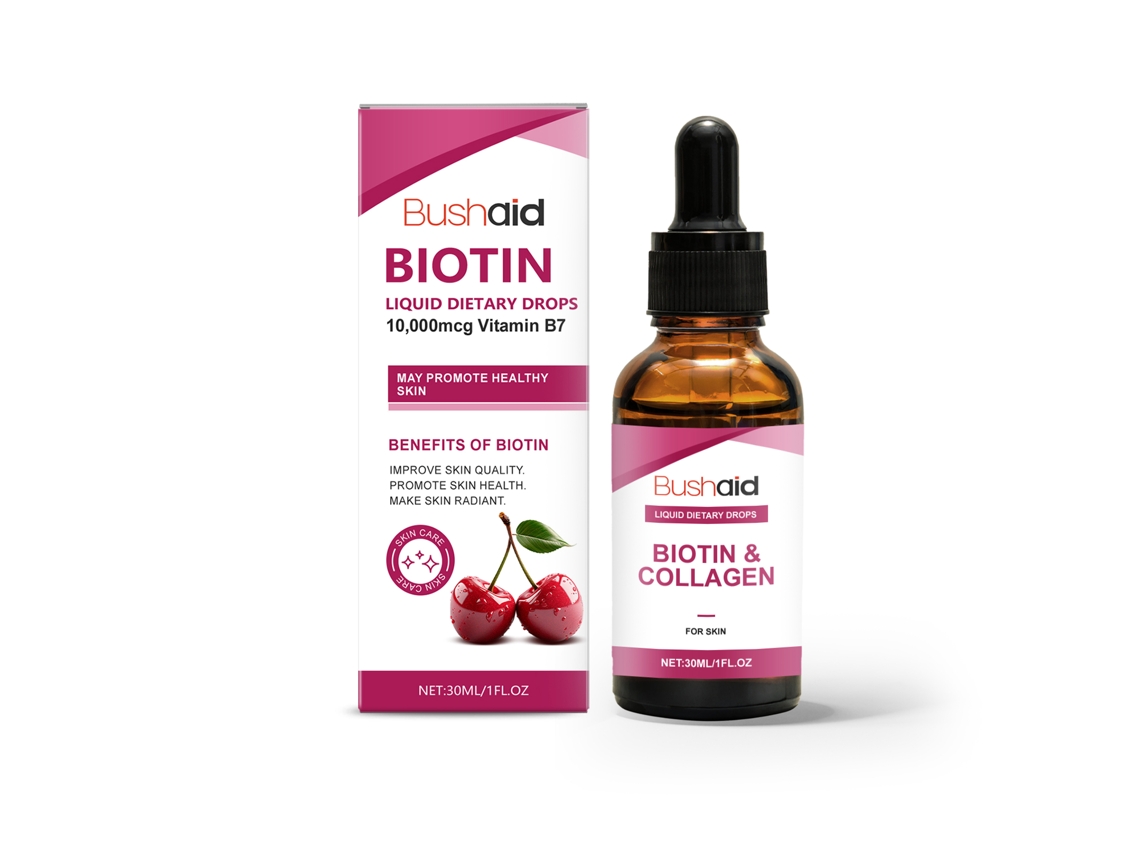Gotas de Biotina Oral para Pele Saudável