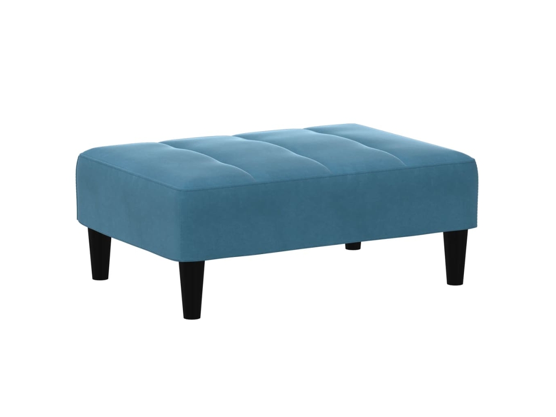 Footstool, Footstools Vidaxl Azul Veludo (n/a)