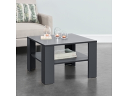 Mesa de Centro [EN.CASA] Aachen  (Cinzento - MDF - 60 x 60 x 40 cm)
