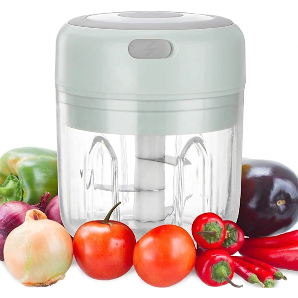 Picador Elétrico De Alho E Cebola, Moedor De Frutas E Carne, Processador Multifuncional Com, A