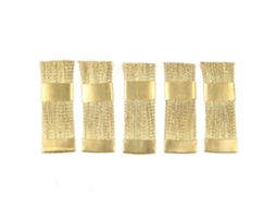 5 Peças/conjunto Cerdas De Limpeza Portáteis Douradas Para Brocas De Furadeira Dental/unhas Ferramenta De Limpeza