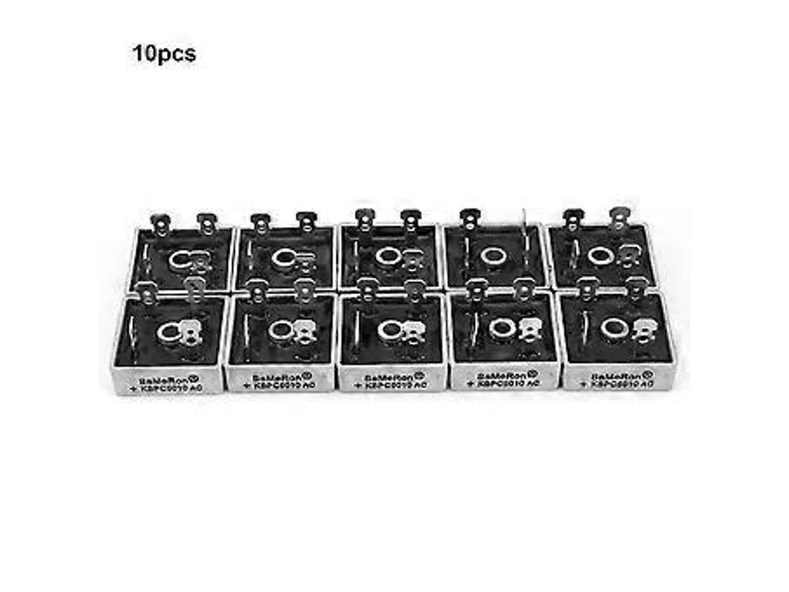 10 Peças 50a 1000v 4 Pinos Ponte Retificadora De Cápsula Metálica Quadrada Kbpc5010 Aquaforge
