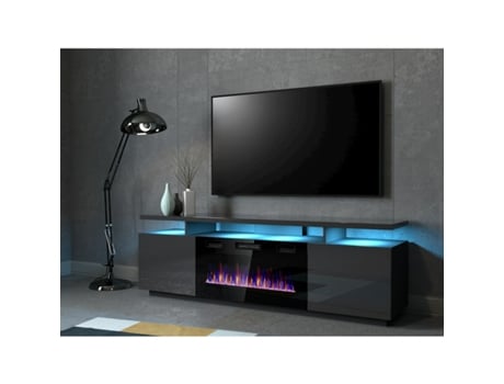 Móvel de Tv CAMA MEBLE Evakom Gr/Gr Grafite Madeira Mdf Aglomerado 180x52x40 cm