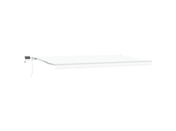 Conjunto 1 Toldo Retrátil Vidaxl Branco Tecido (600 × 300 Cm)