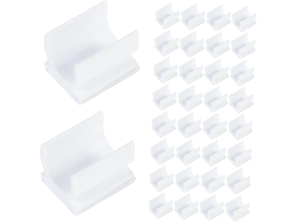 Clipes Adesivos Para Canetas E Lápis Tehaux, 100 Unidades, Suporte Plástico Para Quadros Brancos, Fivela Para Uso