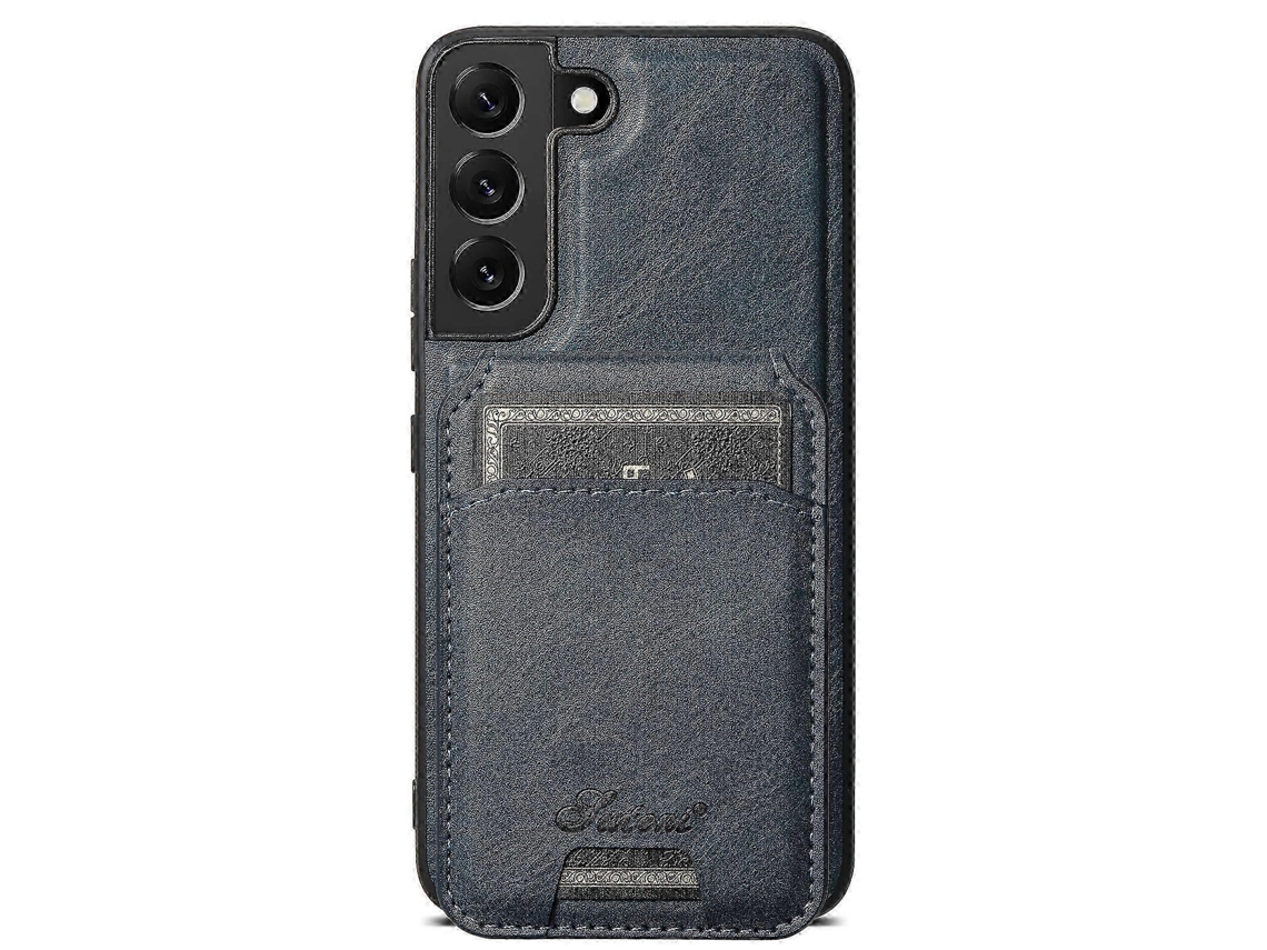 25-26 Suteni H15 Oil Eax Leather Detachable Wallet Back Phone Case