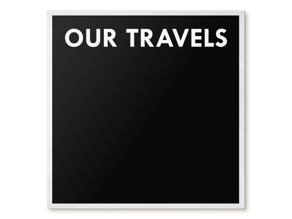 Magnetic Board Our Travels For The Living Room Espelharte (50x50 Cm)