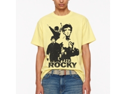 Rockinstone Rocky Movie 3 Stallions Heather Yellow Adult T-shirt Size:xxl