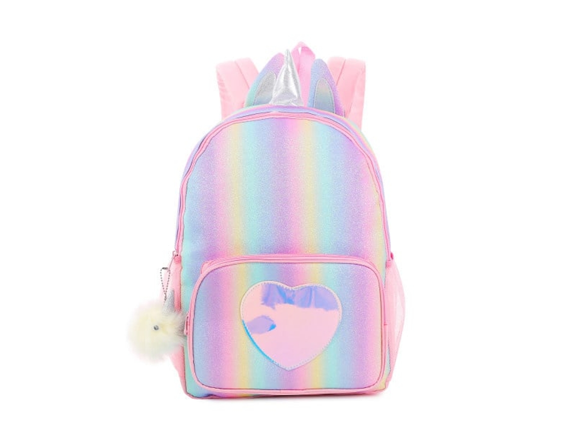 Mochila Infantil Unicórnio de Grande Capacidade Venalisa Rainbow para Meninas BRILVIBERA