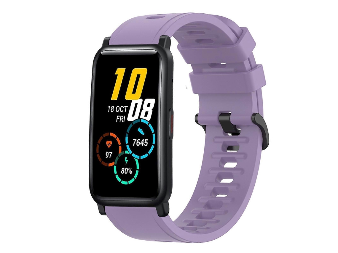 Pulseira De Silicone Macio De Cor Sólida De 20 Mm Para For Honor Watch Es