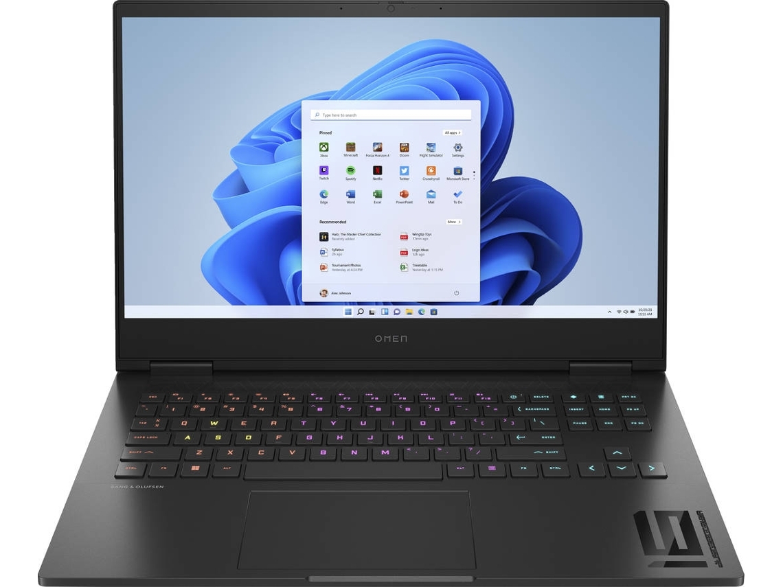 Portátil HP OMEN 16-xd0014np (Outlet Grade B - 16,1'' - AMD Ryzen7 7840HS - RAM: 32 GB - 512 GB SSD - NVIDIA GeForce RTX 4050)