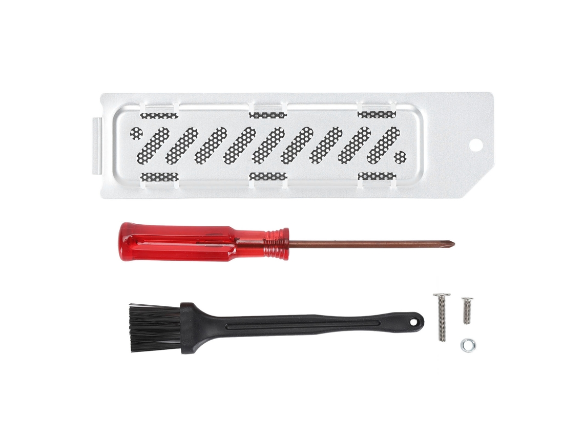 Capacete De Dissipação De Calor Em Alumínio Prateado Para Slot De Extensão M.2 Do Ps5 Slim Luz Dourada