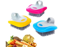 Conjunto De 3 Escovas Para Legumes, Descascador De Batatas E Escova Para Limpeza Frutas Vegetais