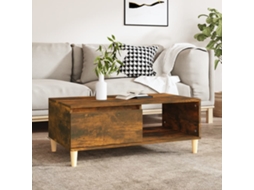 Vidaxl Mesa De Centro 90x50x36,5 Cm Derivados Madeira Carvalho Fumado
