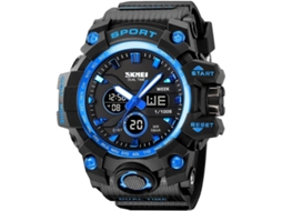 Lurelia Relógio Digital Desportivo, Modelo Atm-164, Analógico, Visor Digital, Led, Alarme, Data/calendário, 12/24h, Luminoso, Duplo Fuso/mostrador