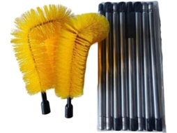 Escova Ajustável Para Limpeza De Calhas Com Haste Extensora 8 Seções, 320cm 10, 5 Pés, Ferramenta Flexível Com Cerdas