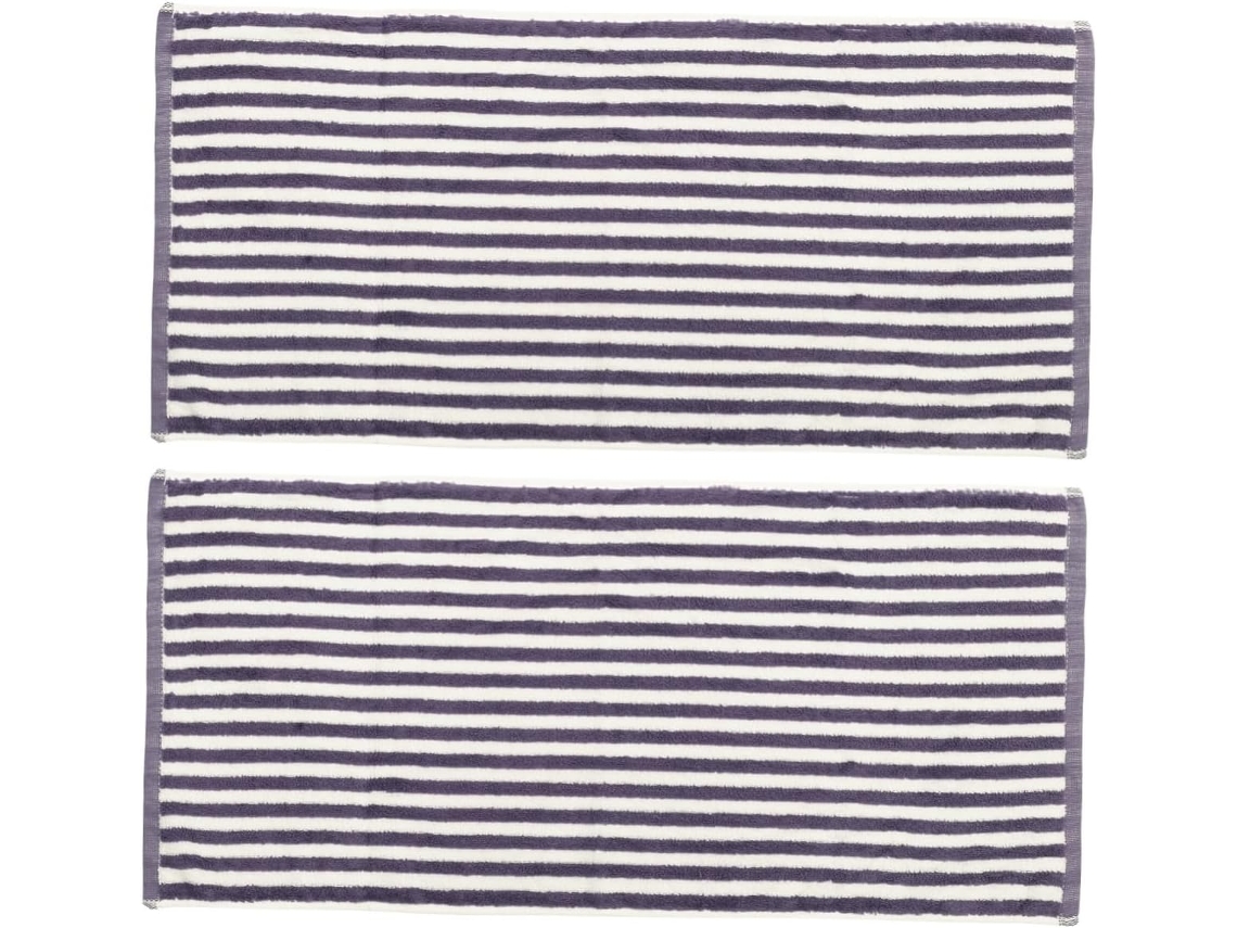 Conjunto De 2 Panos De Prato Práticos E Multifuncionais Em Algodão Macio Com Riscas.