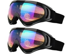 Óculos De Esqui, Pacote Com 2, Óculos De Snowboard Para Crianças, Meninos E Meninas, Jovens, Homens E Mulheres, Capacete Compatíve Aquaforge
