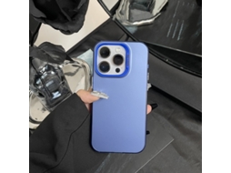 Conjunto De 2 Capas Rígidas Prateadas Para Iphone 17 (cor Imd).