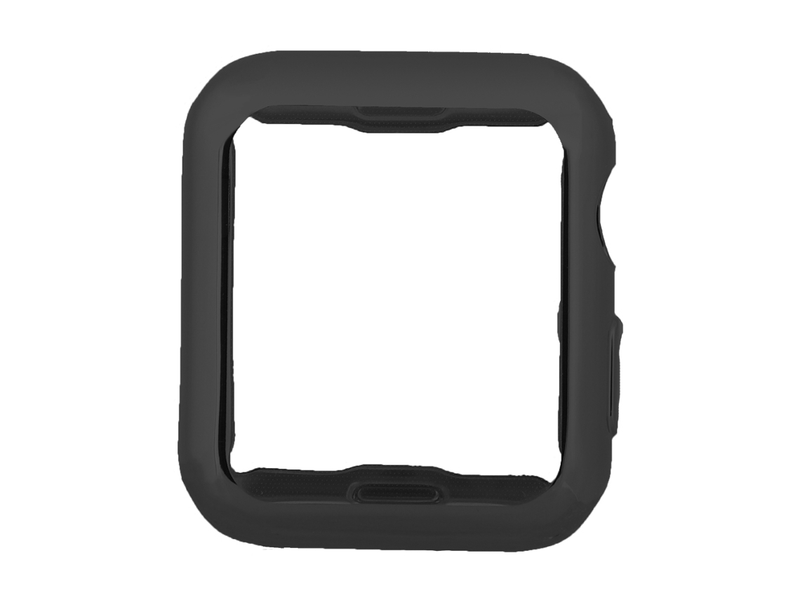 Capa de Apple Watch Series 3 42mm preta com TPU EOOCOO
