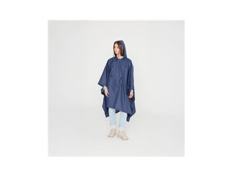 Capa De Chuva Dobrável Azul Escuro Bisetti