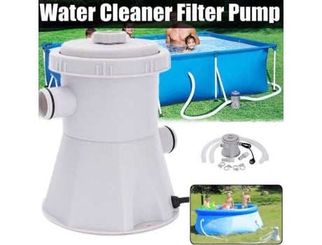 Bomba Elétrica de Filtro para Piscina Acima Do Solo ZHIKE Mantém Um Fluxo Consistente de Água Limpa Branca