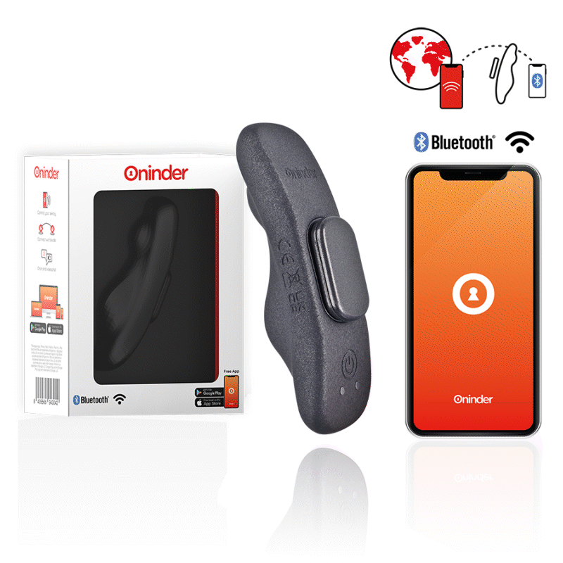 ONINDER Vibrador Recarregável Manila Panty 9 Velocidades 9 6 Cm X 2 6 Cm Aplicativo Gratuito
