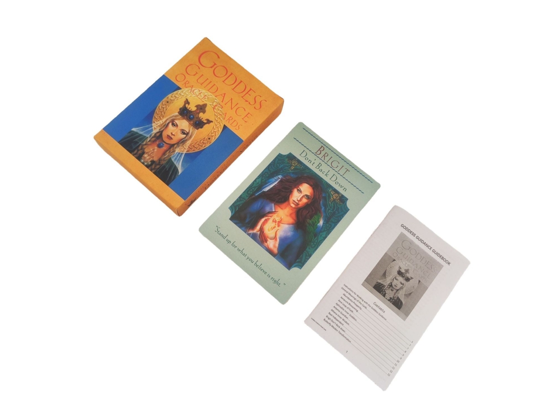Cartas do Oráculo da Deusa em Formato Grande , 12 X 8,3 Cm, Novíssimas. MDUG (versão em Inglês)