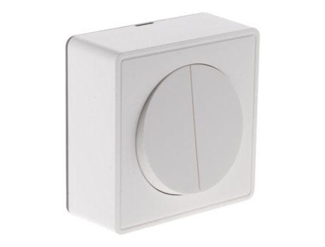 Interruptor Bidirecional Completo Duplo 10a Superfície Branca Vulco Zenitech