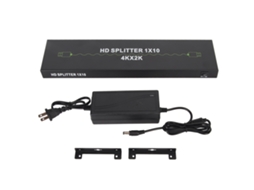 Divisor de interface multimídia, 1 entrada, 10 saídas, 4K 30Hz, plug US AQUAFORGE
