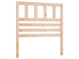 Conjunto 1 Cabeceira De Cama Vidaxl Marrom Madeira De Pinho Maciça (81 X 4 X 100 Cm)