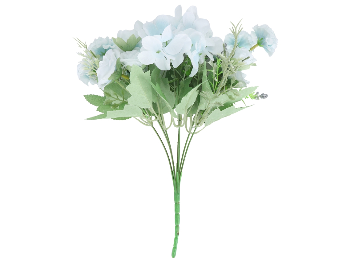 Buquê de Flores Artificiais Azul claro para Decoração de Casa, Escritório, Hotel, Banquetes e Presentes Artesanais. AQUAFORGE