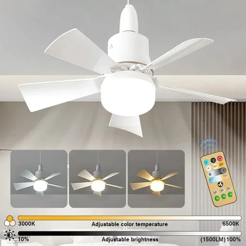 Ventoinha De Teto Eifson Com Led E Controlo Remoto 30w (branco)
