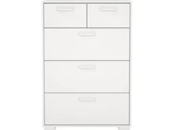 Cómoda com 5 Gavetas TVILUM Elvas Branco (70.2 x 39.8 x 101.9 cm)