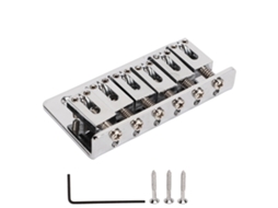 Ponte de Substituição em Metal Prateado para Guitarra Elétrica, Modelo Quick Delicate Professional AQUAFORGE