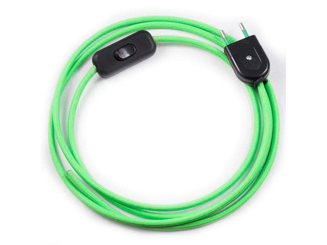 Cabo Têxtil Com Interruptor E Tomada 2X075mm 2M LEDBOX