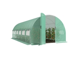 Estufa túnel 6x3x2 m, porta, janelas, DECORALAR TECH