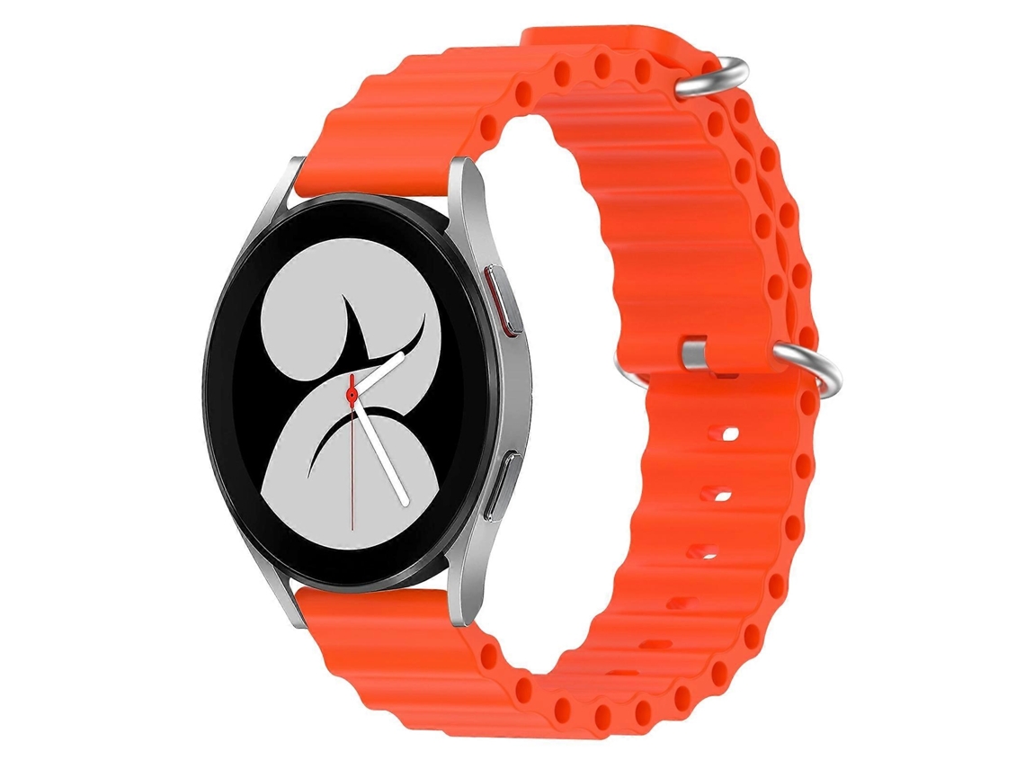 Pulseira De Silicone De Cor Sólida Estilo Oceano Para Samsung Galaxy Watch 4 (40 Mm X 20 Mm).