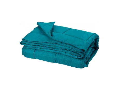 Manta de Cama com Efeito Penugem Azul 220 X 240 Cm TOISON D'OR